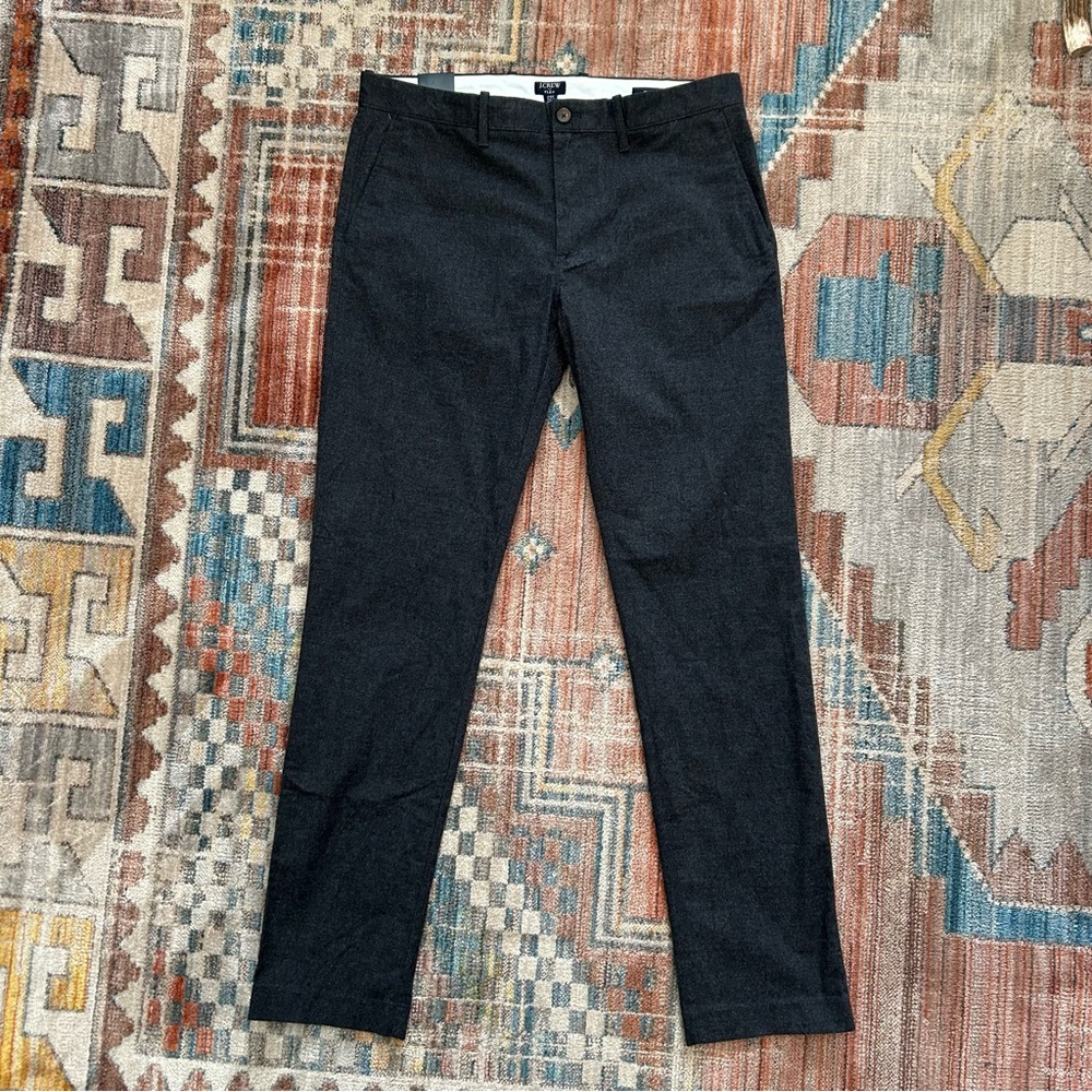 J Crew Brushed Cotton Blend Slim Pants Mens 34 x 34